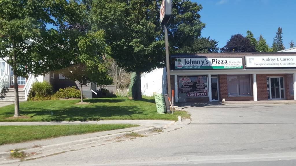 Johnnys Pizza Orangeville | restaurant | 283 Broadway, Orangeville, ON L9W 1L2, Canada | 5199429852 OR +1 519-942-9852