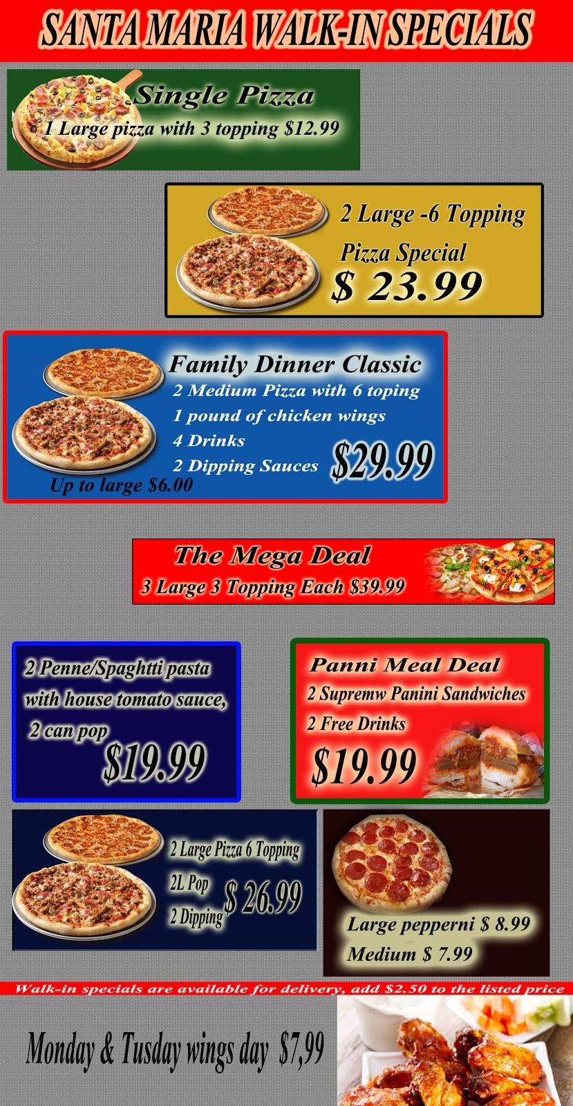 Santa Maria Ristorante & Pizzeria | restaurant | 265 Michael Blvd, Whitby, ON L1N 6E5, Canada | 9056652222 OR +1 905-665-2222