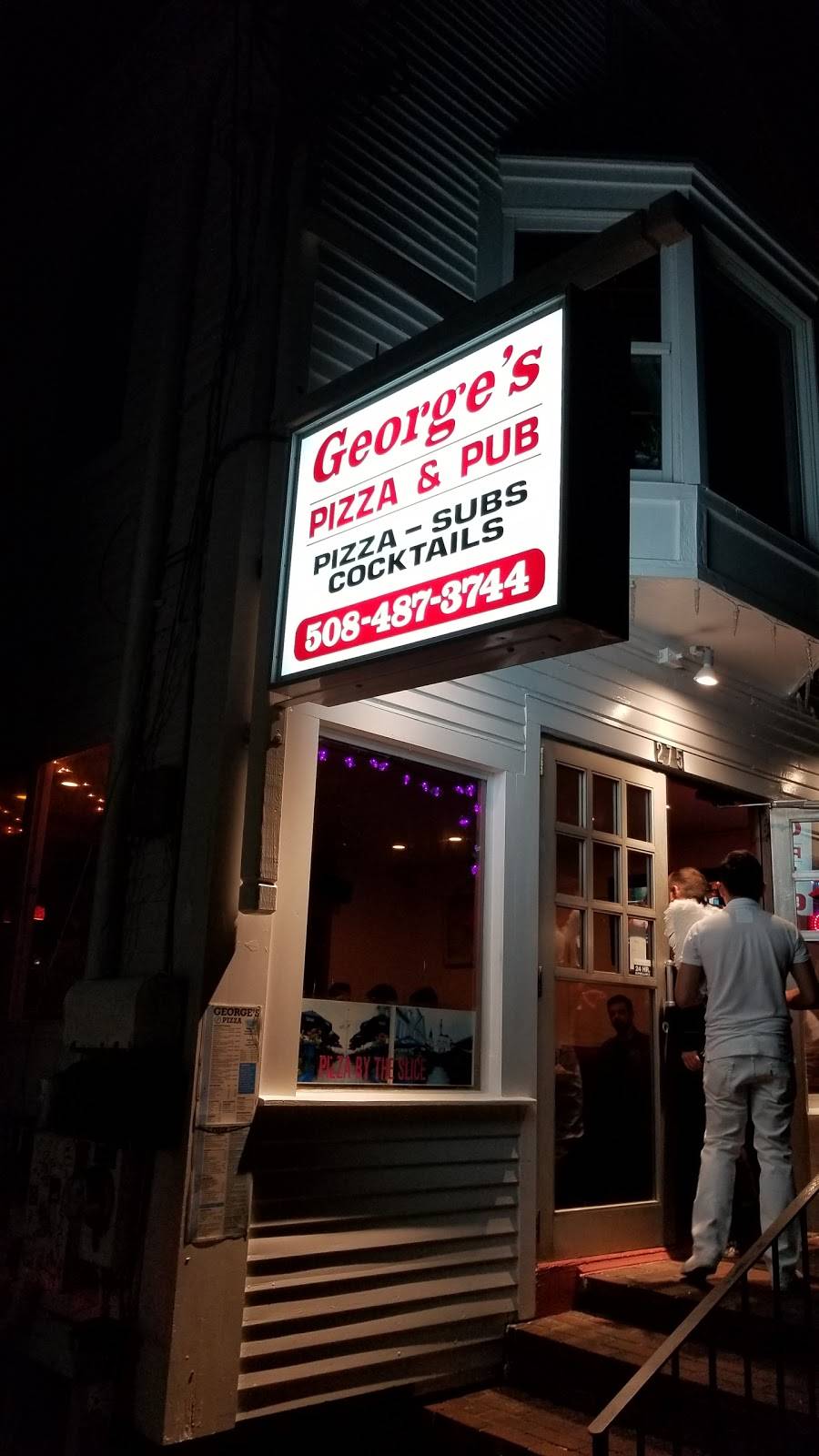 Georges Pizza | restaurant | 275 Commercial St, Provincetown, MA 02657, USA | 5084873744 OR +1 508-487-3744