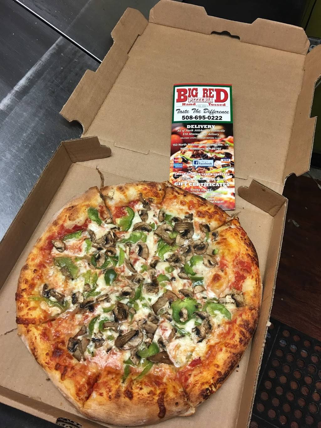 Big Red Pizzeria | restaurant | 153 N Washington St, North Attleborough, MA 02760, USA | 5086950222 OR +1 508-695-0222