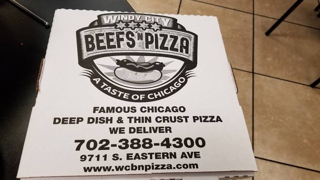 Windy City Beefs N Pizza | restaurant | 9711 S Eastern Ave, Las Vegas, NV 89183, USA | 7023884300 OR +1 702-388-4300