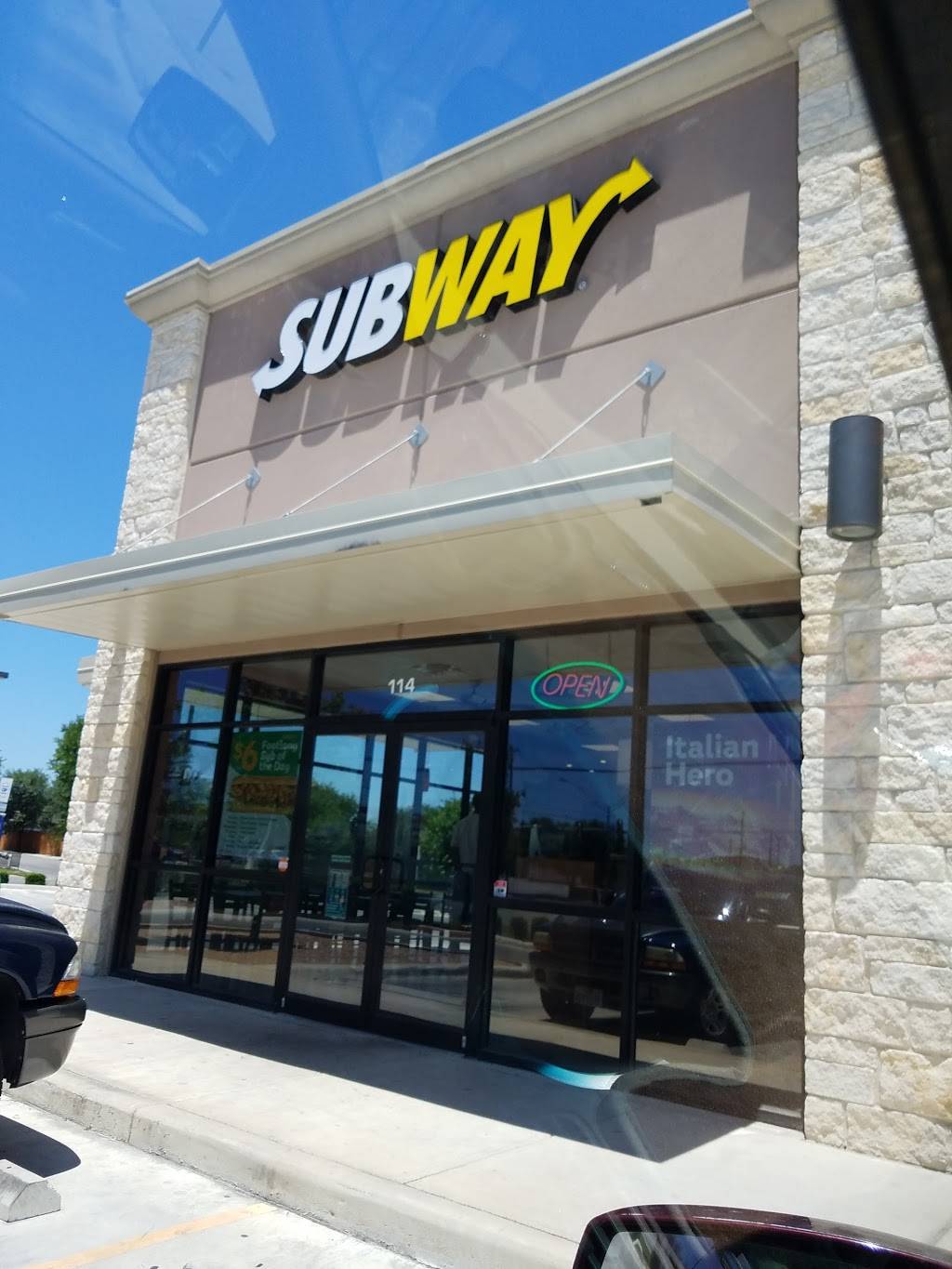 Subway Restaurants | restaurant | 8839 Culebra Rd #114, San Antonio, TX 78251, USA | 2105201888 OR +1 210-520-1888