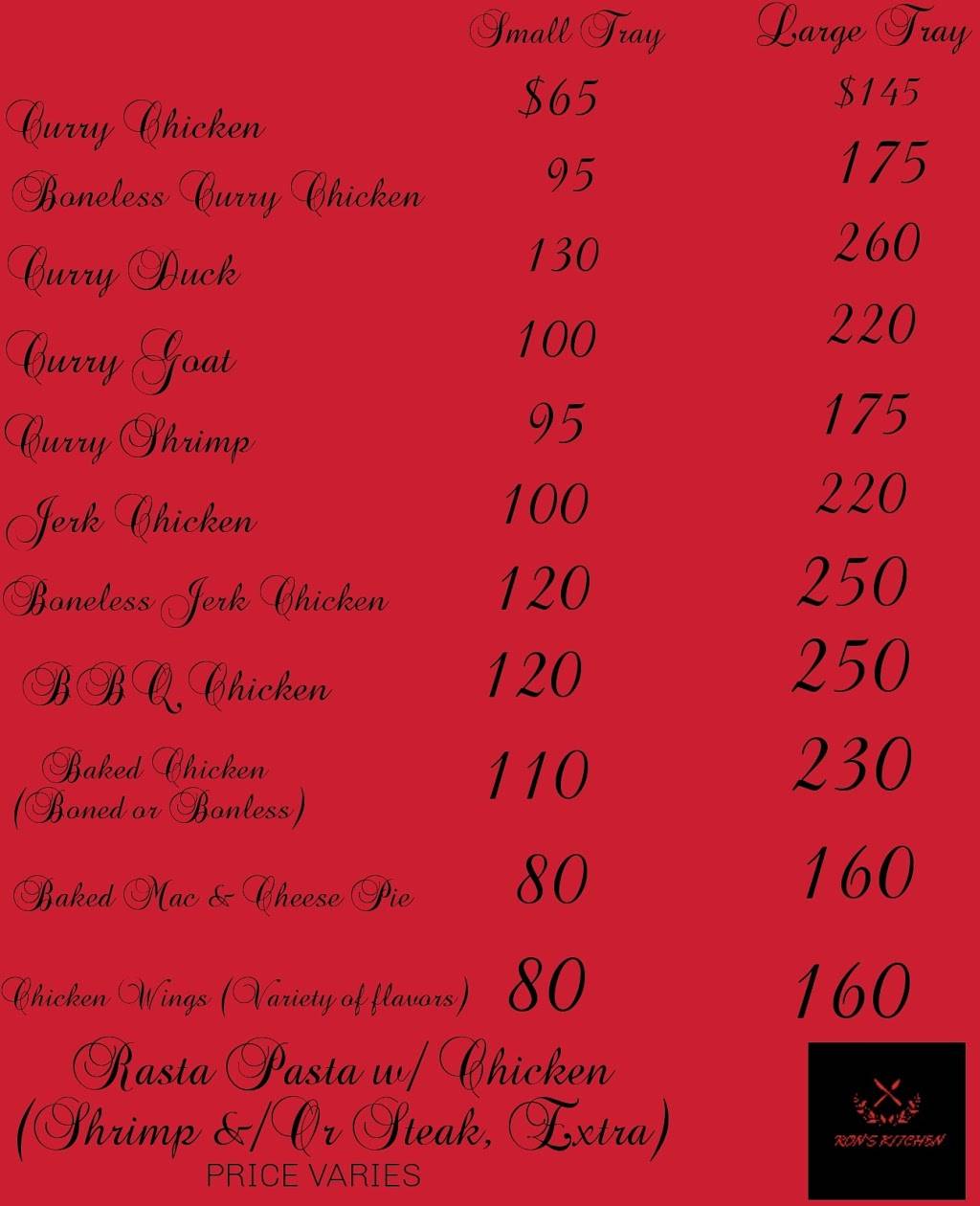 Rons kitchen | restaurant | 9520 131st St, South Richmond Hill, NY 11419, USA | 3478139861 OR +1 347-813-9861