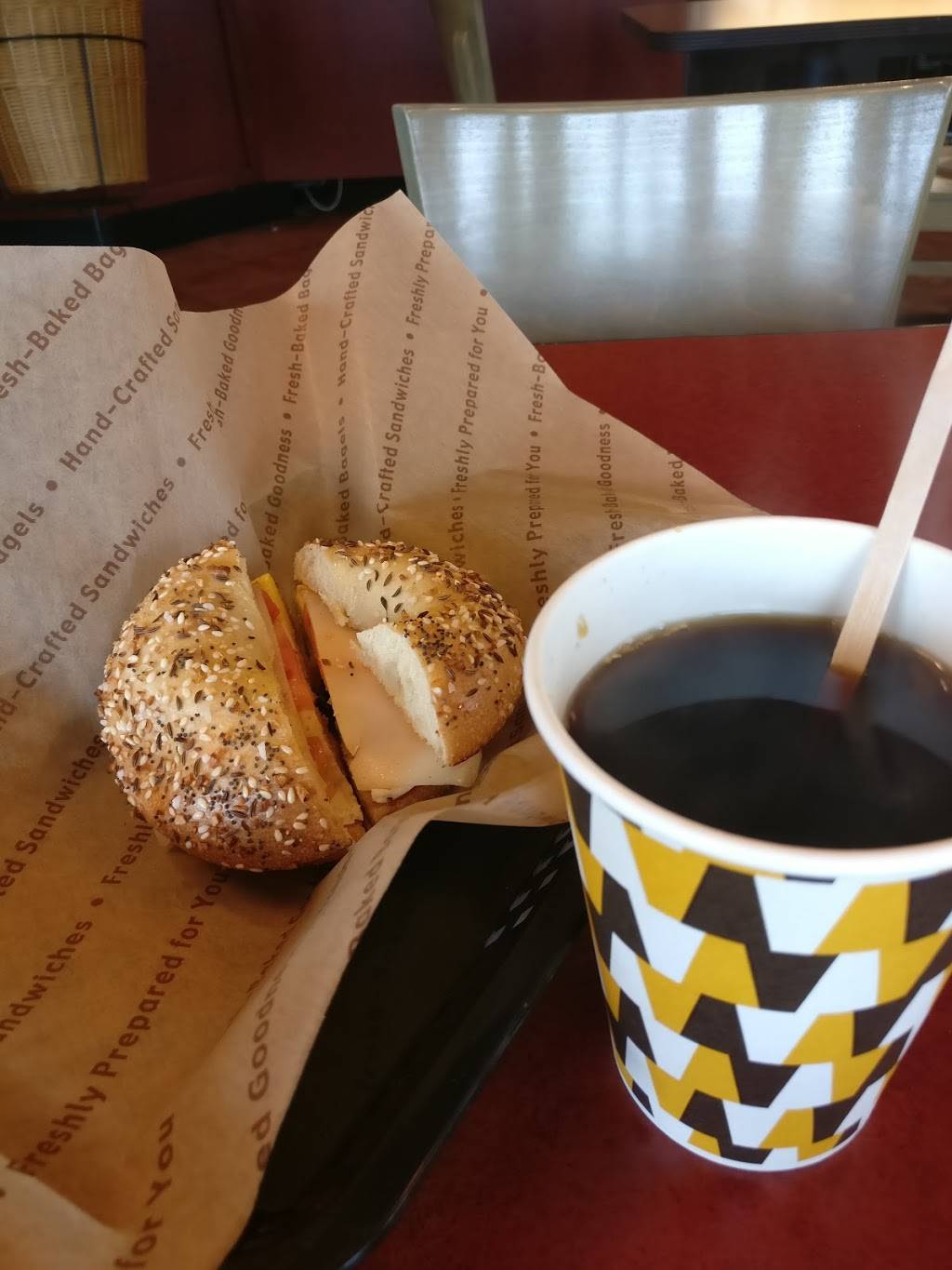 Einstein Bros. Bagels | cafe | 4508 E Los Coyotes Diagonal, Long Beach, CA 90815, USA | 5627422142 OR +1 562-742-2142