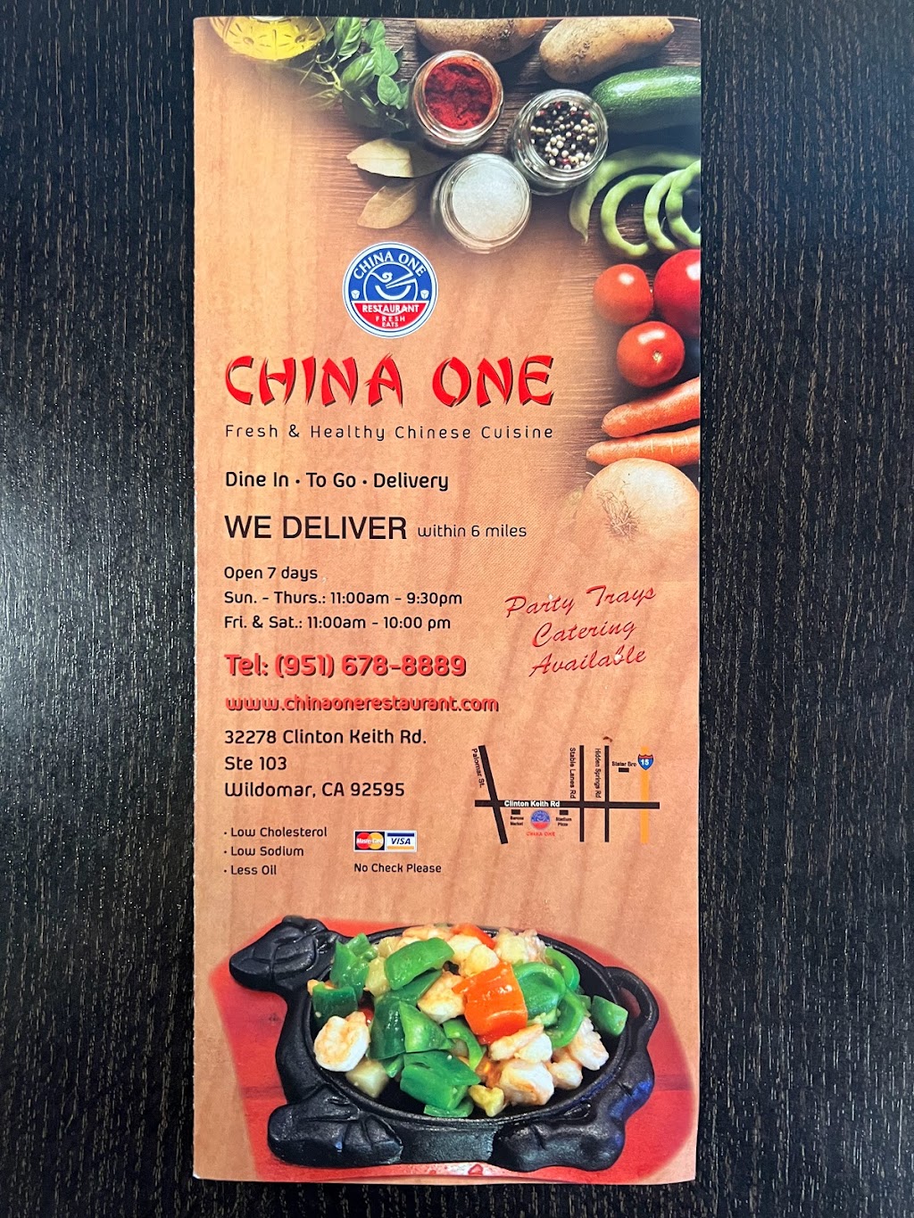 China One - Wildomar | restaurant | 32278 Clinton Keith Rd Suite 103, Wildomar, CA 92595, USA | 9516788889 OR +1 951-678-8889