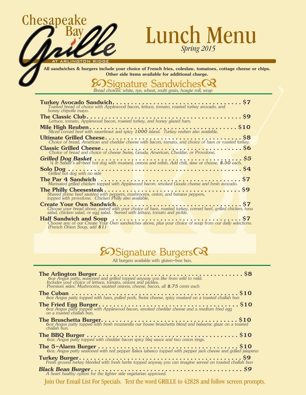 Chesapeake Bay Grille at Arlington Ridge | restaurant | 4467 Arlington Ridge Blvd, Leesburg, FL 34748, USA | 3523150066 OR +1 352-315-0066
