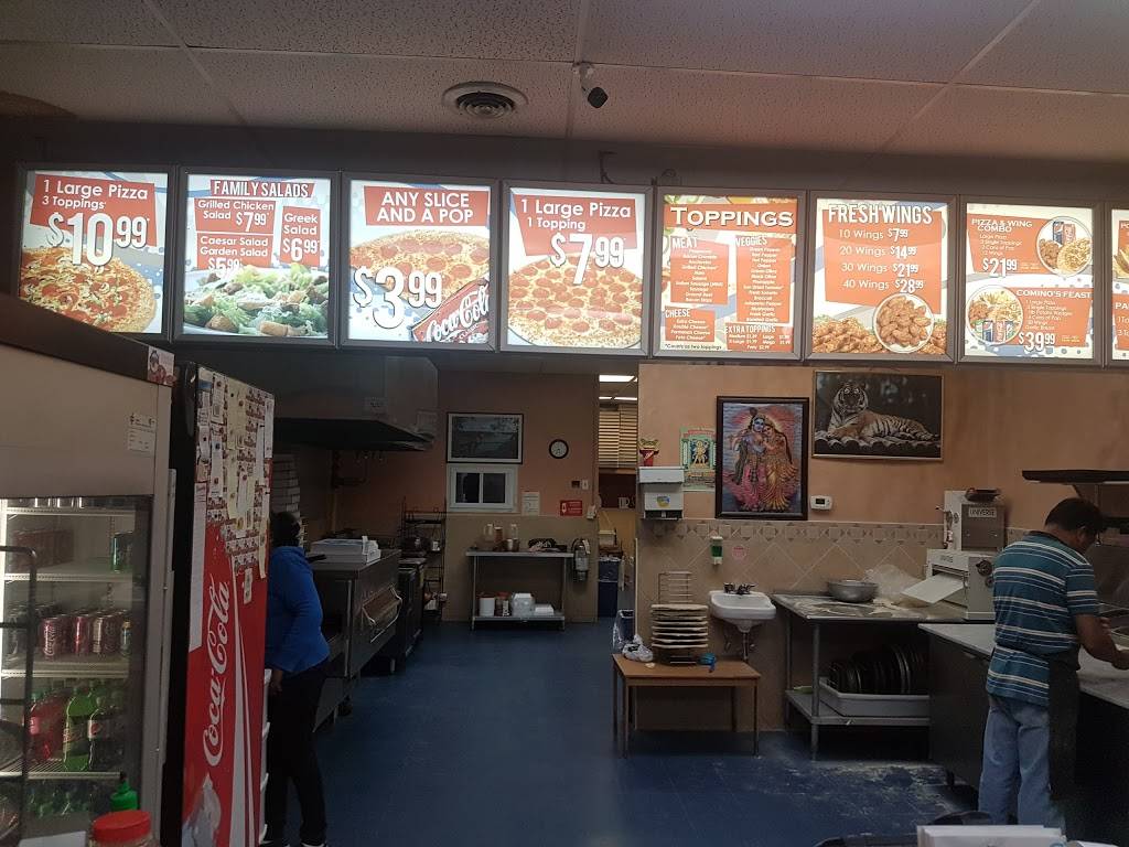 Cominos Pizza & Wings | restaurant | 1910 Dundas St E Suite 124, Whitby, ON L1N 2L6, Canada | 9054381011 OR +1 905-438-1011