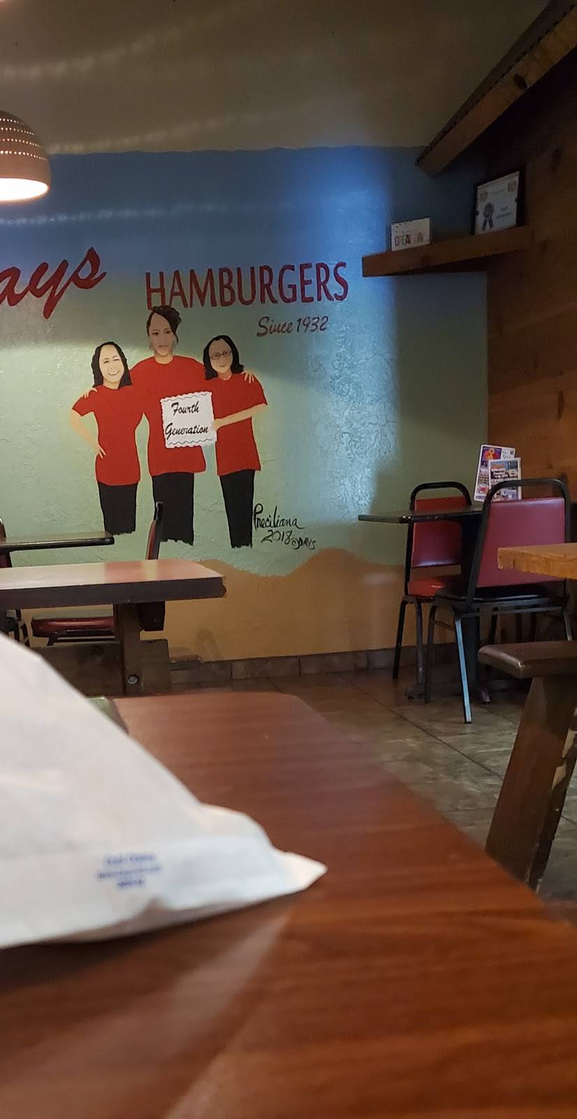 Days Hamburgers | restaurant | 295 N Main St, Las Cruces, NM 88001, USA | 5755238665 OR +1 575-523-8665