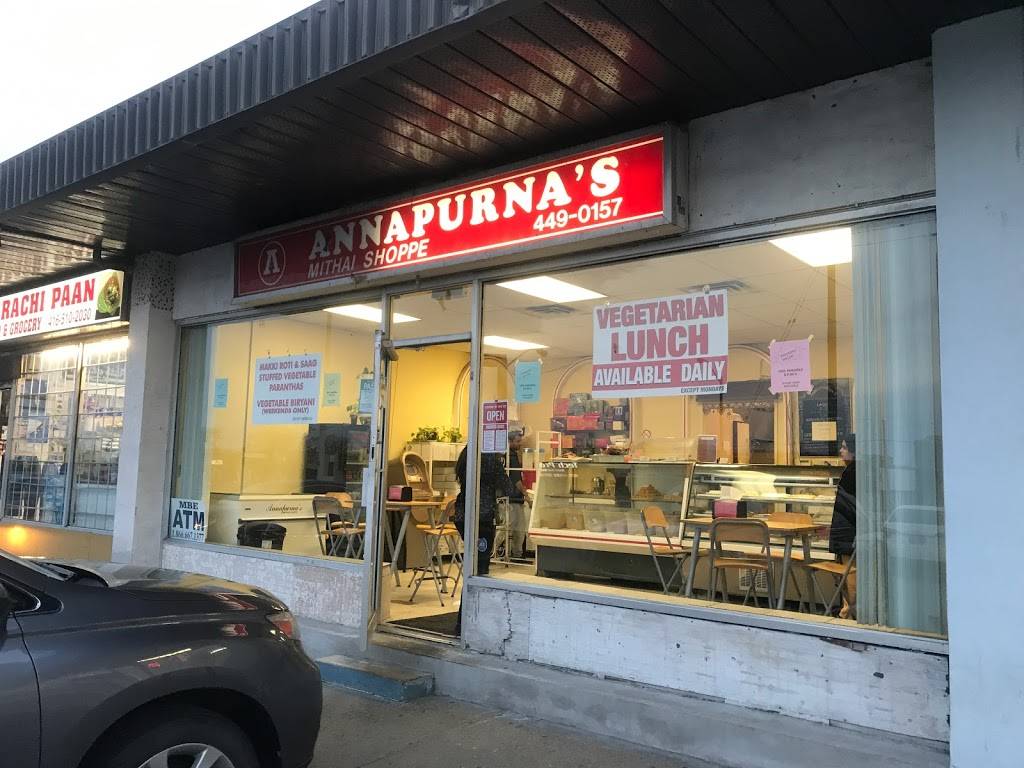Annapurna Mithai Shoppe | meal takeaway | 1544 Warden Ave, Scarborough, ON M1R 2S8, Canada | 4164490157 OR +1 416-449-0157