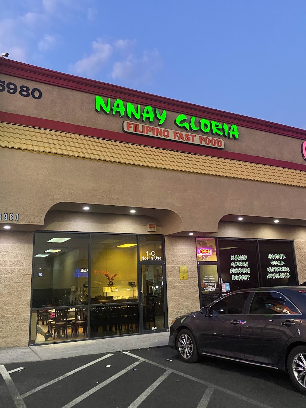 Nanay Glorias Filipino Restaurant | restaurant | 5980 W Spring Mountain Rd #2c, Las Vegas, NV 89146, USA | 7022523255 OR +1 702-252-3255