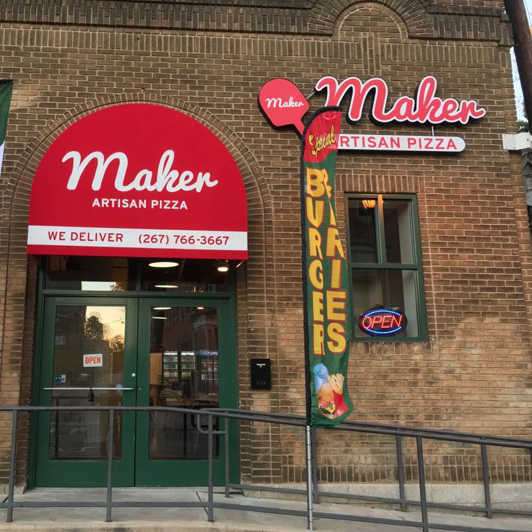 Maker Artisan Pizza | restaurant | 5301 Germantown Ave, Philadelphia, PA 19144, USA | 2677663667 OR +1 267-766-3667