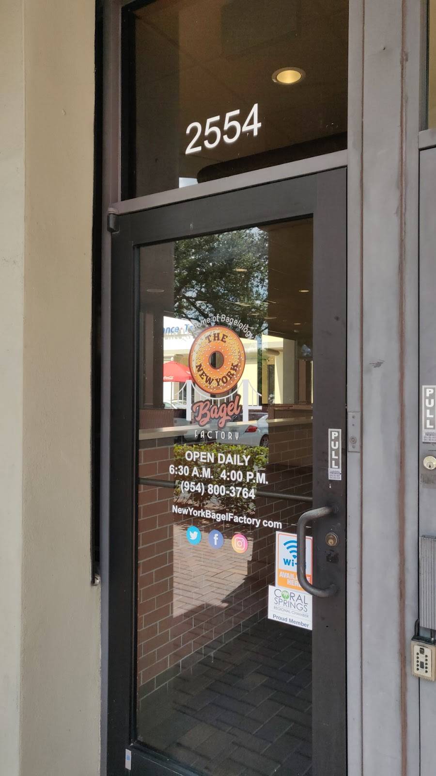 The New York Bagel Factory | restaurant | 2554 N University Dr, Coral Springs, FL 33065, USA | 9548003764 OR +1 954-800-3764