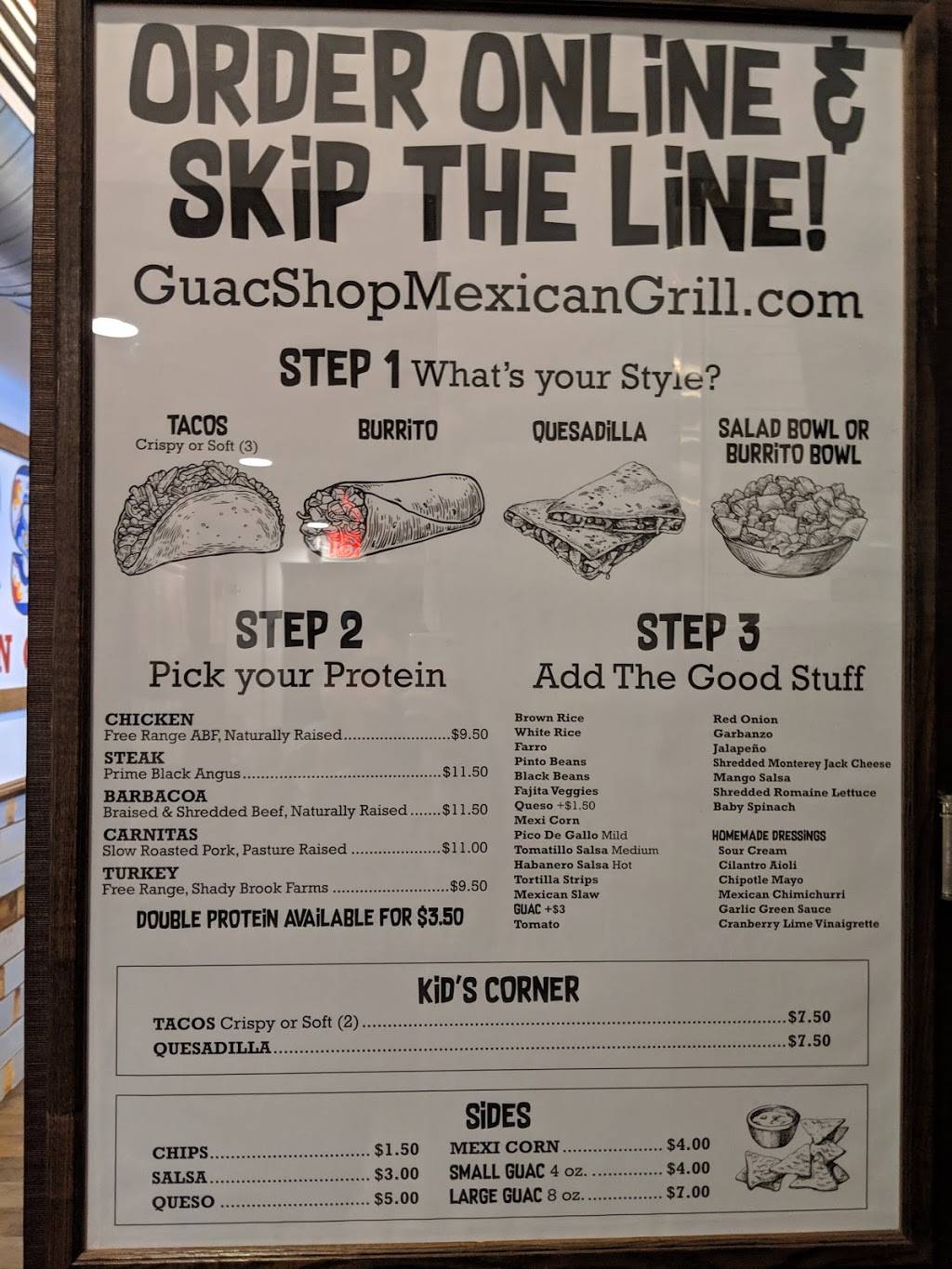 Guac Shop Mexican Grill | restaurant | 160 7th St, Garden City, NY 11530, USA | 5162743380 OR +1 516-274-3380