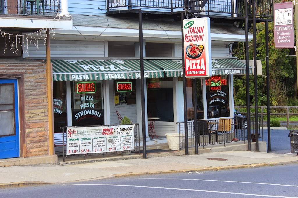 Sals Pizza & Family Restaurant | restaurant | 102 Main St, Slatington, PA 18080, USA | 6107601007 OR +1 610-760-1007