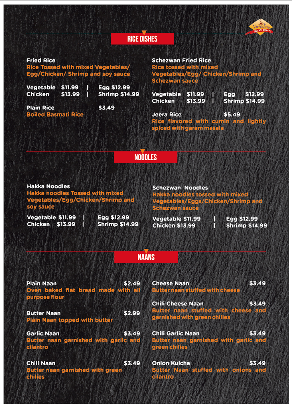 Paradise Biryani Pointe | restaurant | 5747 Chevrolet Blvd, Parma, OH 44130, USA | 4403455599 OR +1 440-345-5599