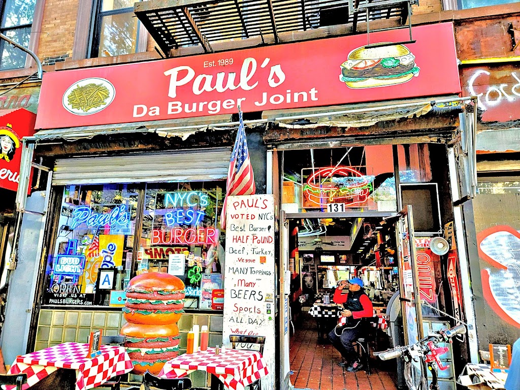 Pauls Da Burger Joint | meal takeaway | 131 2nd Ave, New York, NY 10003, USA | 2125293033 OR +1 212-529-3033