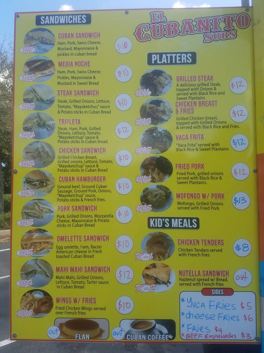 El Cubanito Subs | restaurant | 2301 N Forsyth Rd, Orlando, FL 32807, USA | 3053057438 OR +1 305-305-7438