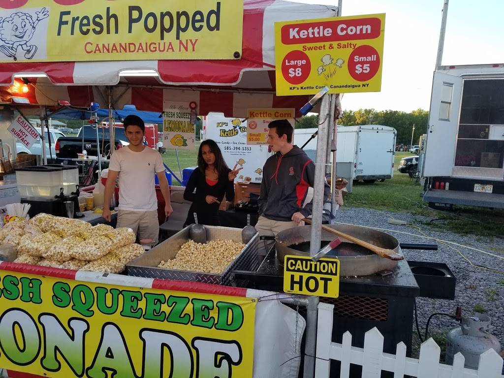 KPs Kettle Corn & Concessions | restaurant | 100 Clark St, Canandaigua, NY 14424, USA | 5853945353 OR +1 585-394-5353