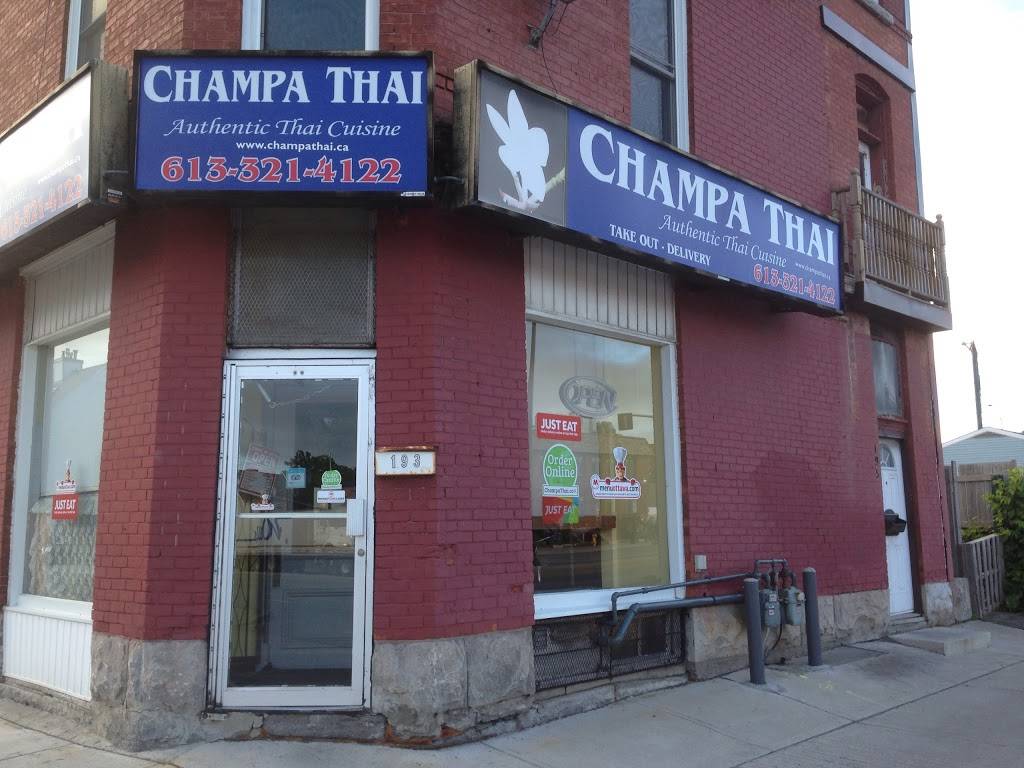 Champa Thai Food | restaurant | 193 King Edward Ave, Ottawa, ON K1N 7L4, Canada | 6133214122 OR +1 613-321-4122