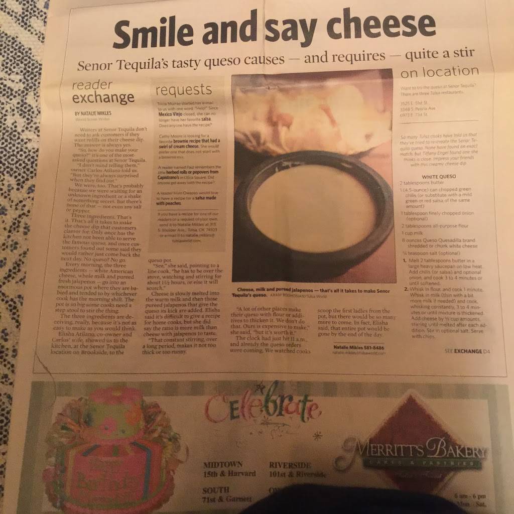 Senor Tequila | restaurant | 6973 E 71st St, Tulsa, OK 74133, USA | 9184817200 OR +1 918-481-7200