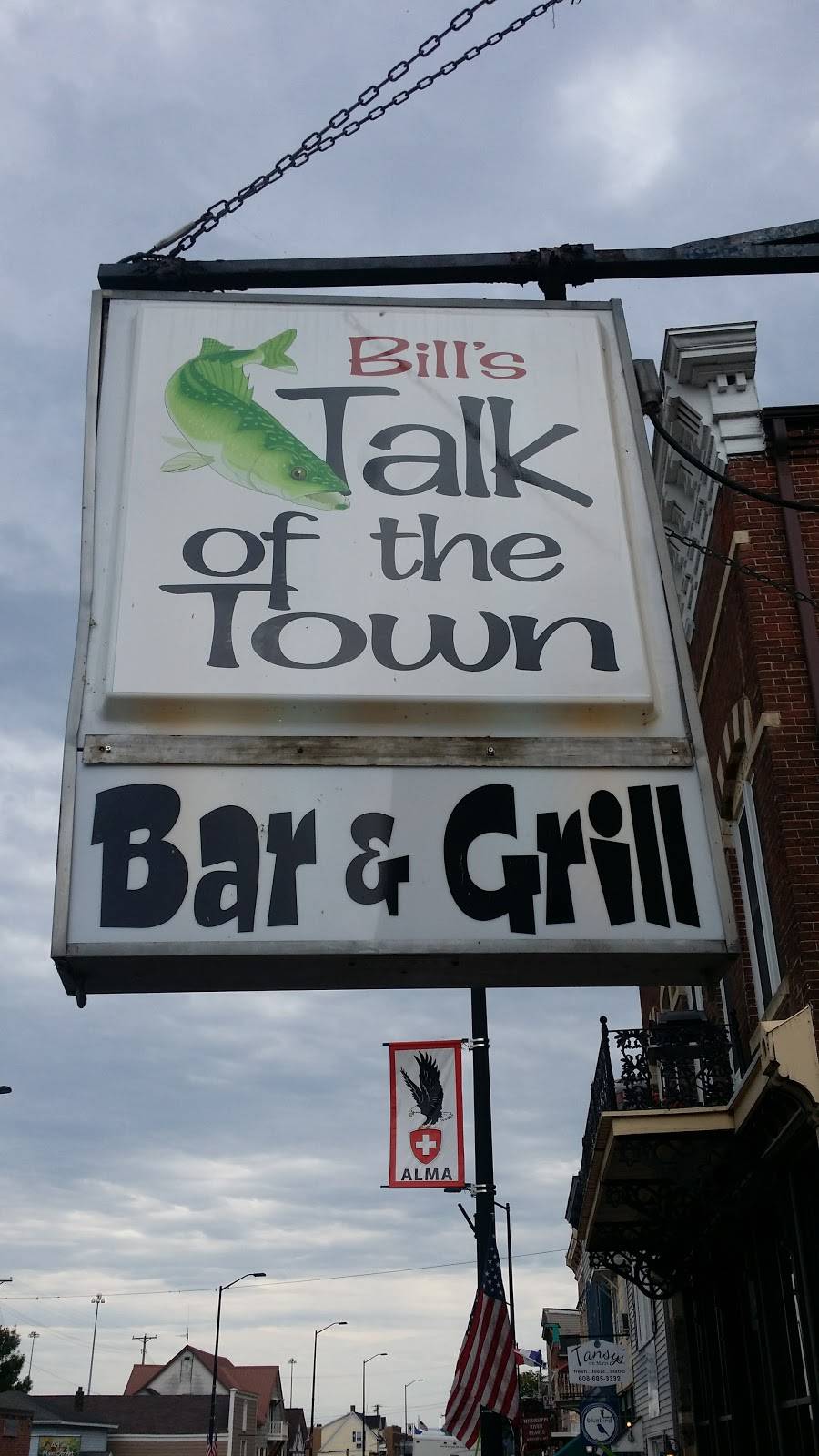 Bills Talk Of The Town | restaurant | 107 Main St, Alma, WI 54610, USA | 6086853535 OR +1 608-685-3535