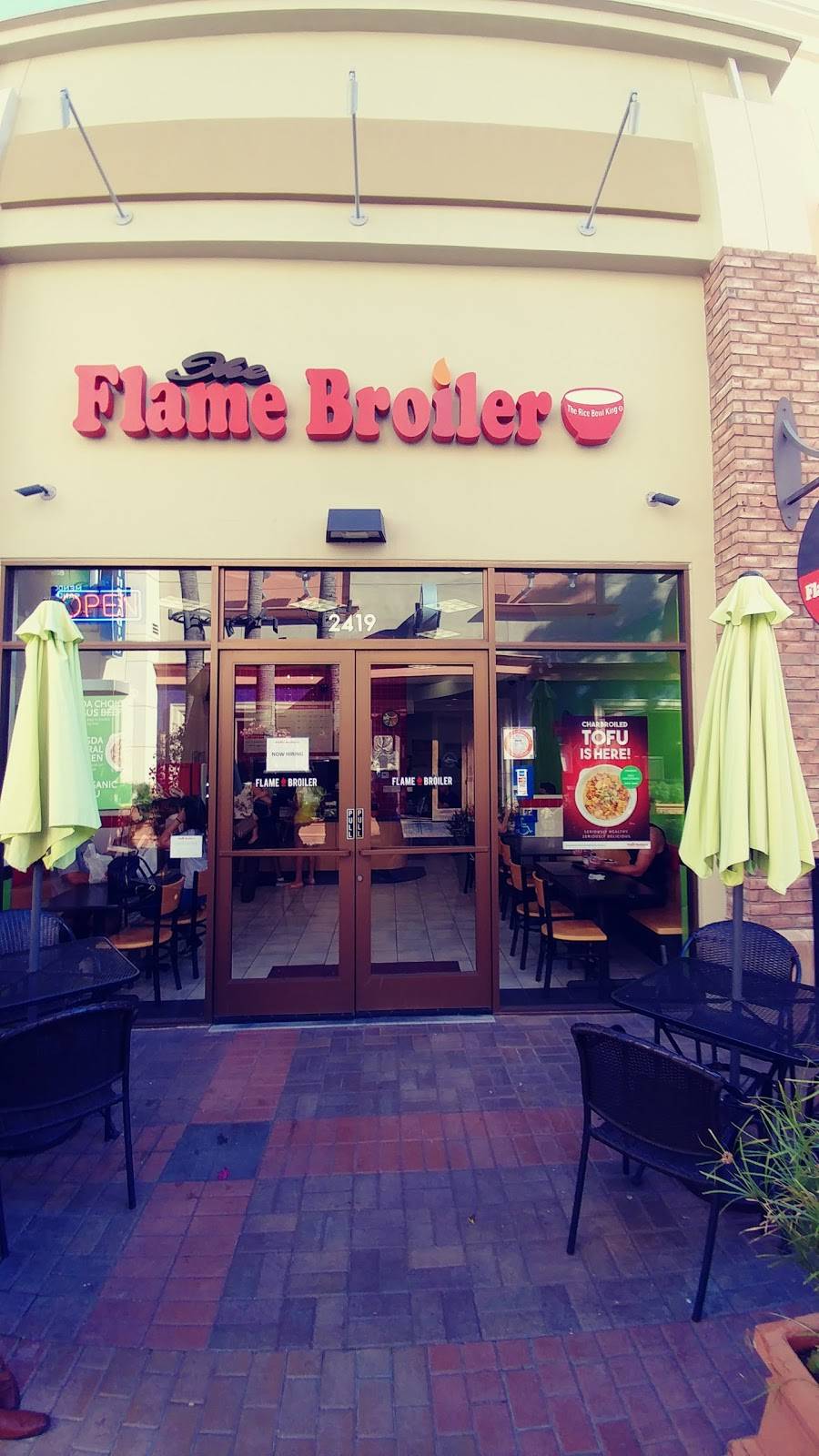Flame Broiler | restaurant | 2419 Park Ave, Tustin, CA 92782, USA | 7142582419 OR +1 714-258-2419