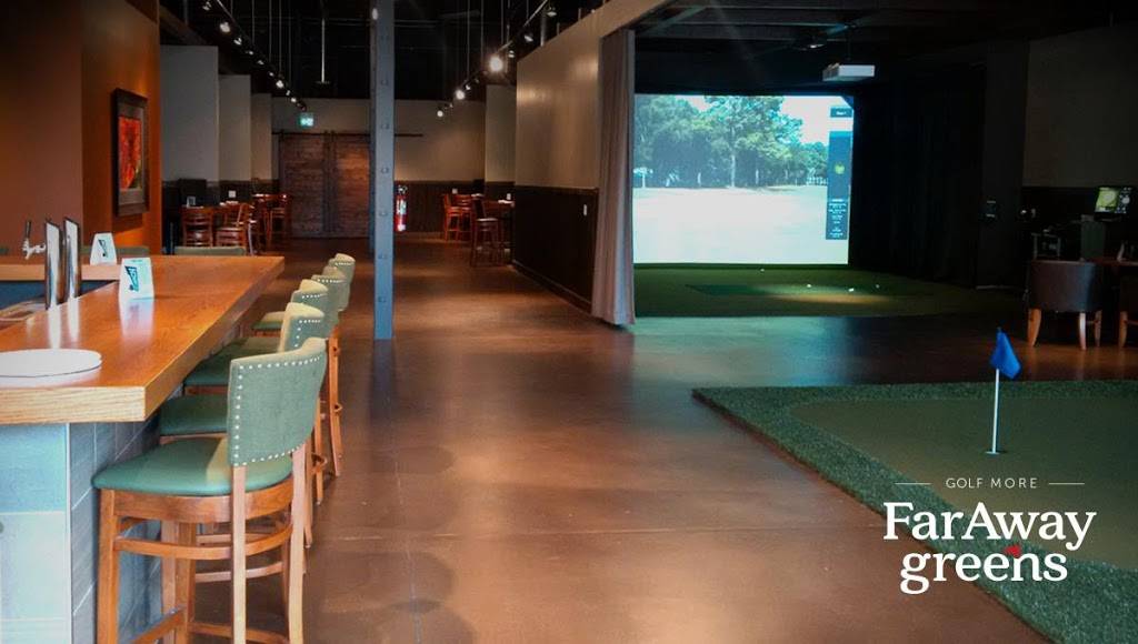 FarAway Greens Indoor Golf | restaurant | 3070 Mainway, Burlington, ON L7M 1A3, Canada | 2896352858 OR +1 289-635-2858