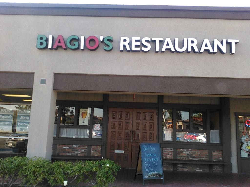 Biagios Italian Restaurant | restaurant | 24301 Muirlands Blvd, Lake Forest, CA 92630, USA | 9498373850 OR +1 949-837-3850