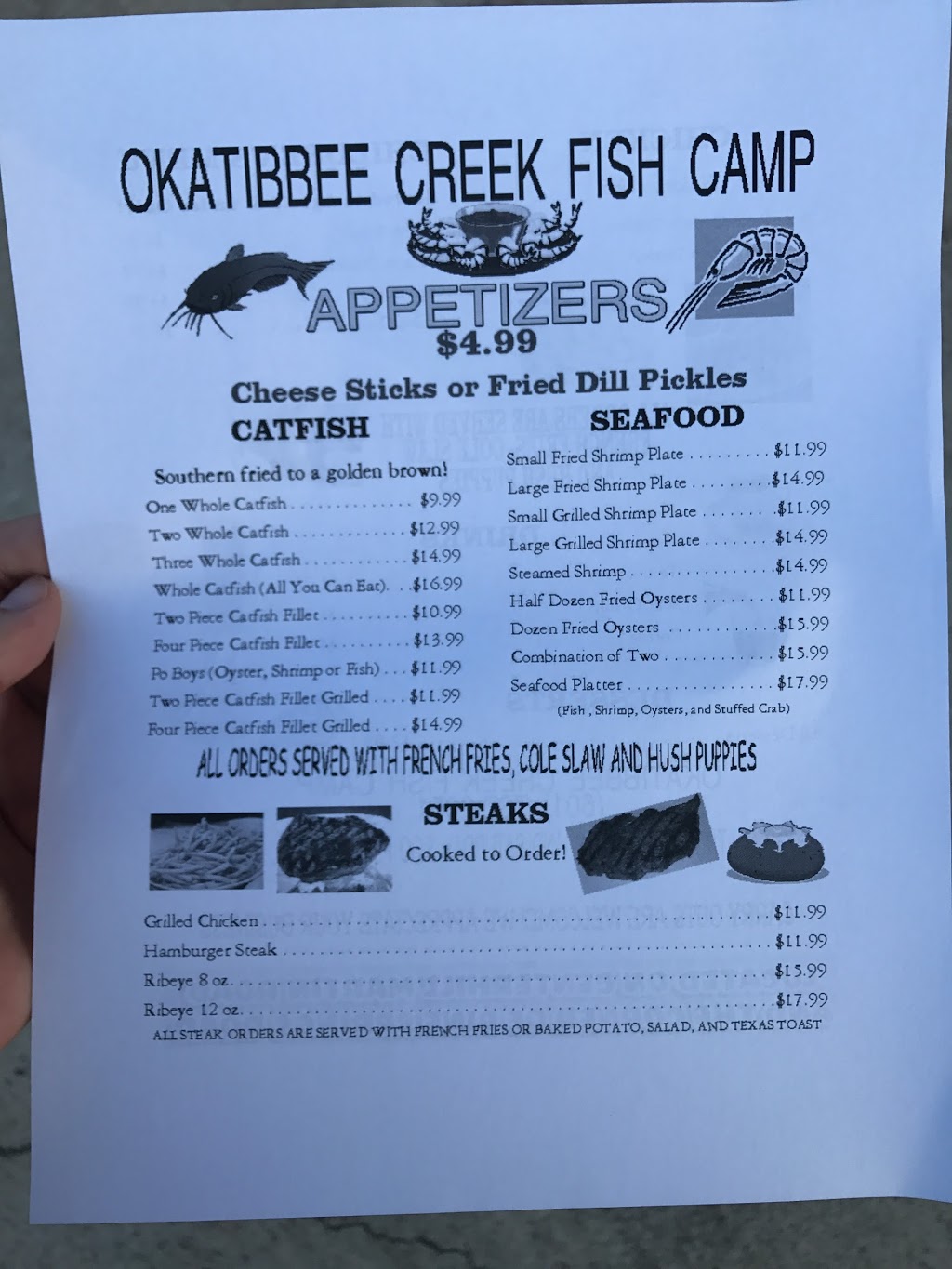 Okatibbee Creek Fish Camp | restaurant | 10121 Center Hill Martin Rd # A, Meridian, MS 39305, USA | 6017372051 OR +1 601-737-2051