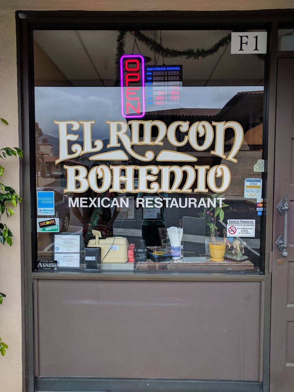El Rincon Bohemio | restaurant | 4141 State St # F1, Santa Barbara, CA 93110, USA | 8059674464 OR +1 805-967-4464
