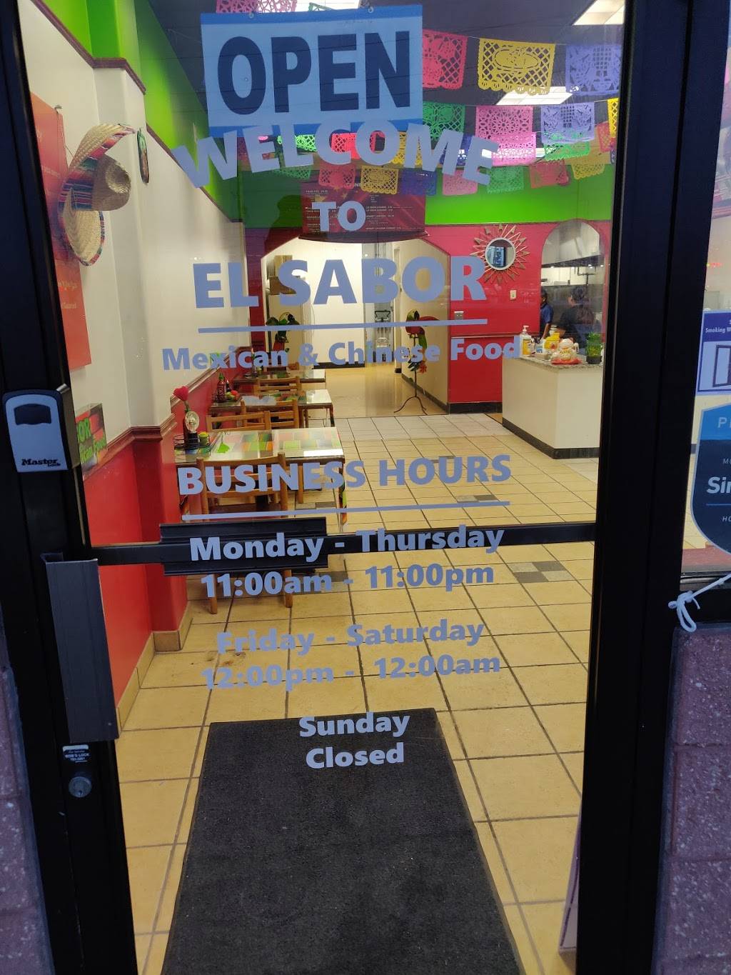 El Sabor Mexican & Chinese Food | restaurant | 6010 Madison Ave Suite B, Indianapolis, IN 46227, USA | 3173741270 OR +1 317-374-1270