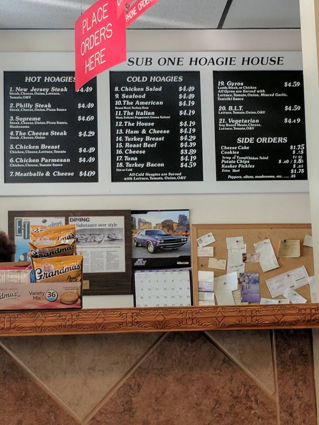 Sub One Hoagie House | meal takeaway | 516 N Graham St, Charlotte, NC 28202, USA | 7043769211 OR +1 704-376-9211