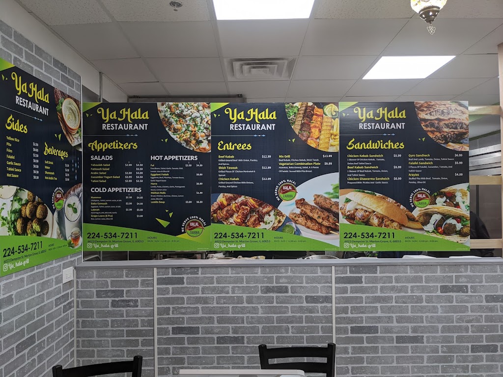 Ya Hala Restaurant | restaurant | 6023 Dempster St, Morton Grove, IL 60053, USA | 2245347211 OR +1 224-534-7211