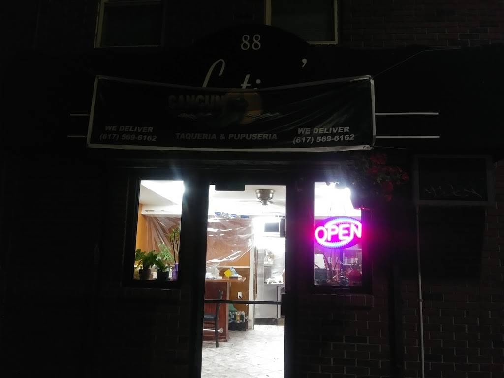 Taqueria y pupuseria cancun | restaurant | 88 Chelsea St, Boston, MA 02128, USA | 6175696162 OR +1 617-569-6162