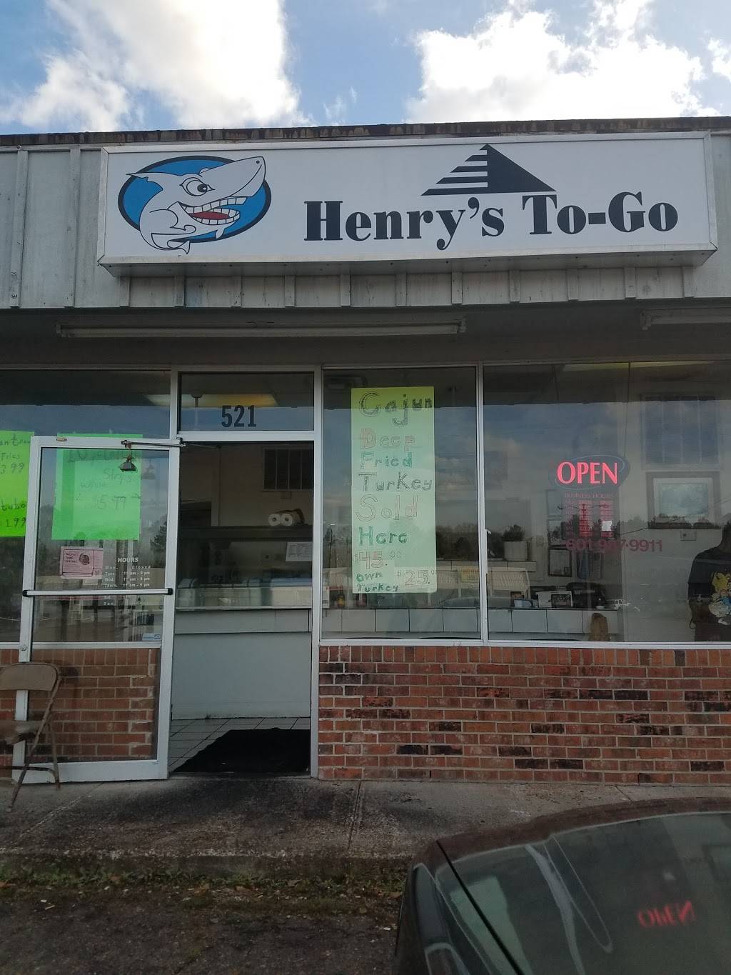 Henrys To GO | restaurant | 521 Nakoma Dr, Jackson, MS 39206, USA | 6019879911 OR +1 601-987-9911