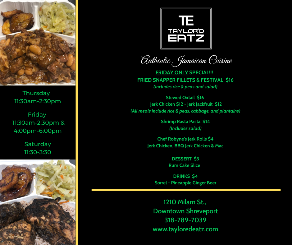 Taylord Eatz | restaurant | 1210 Milam St, Shreveport, LA 71101, USA | 3187897039 OR +1 318-789-7039