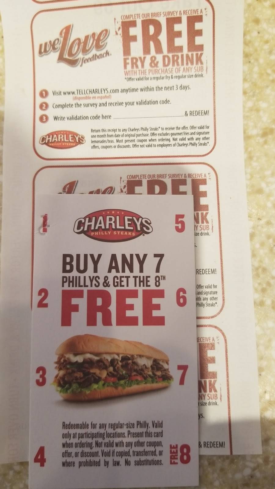 Charleys Philly Steaks | restaurant | 11523 W 95th St, Overland Park, KS 66214, USA | 9134922600 OR +1 913-492-2600