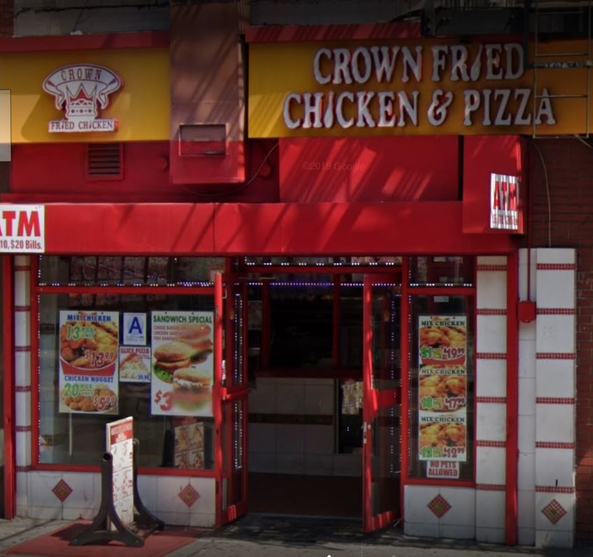 Crown Fried Chicken & Pizza | restaurant | 1147 Fulton St, Brooklyn, NY 11238, USA | 3473657746 OR +1 347-365-7746