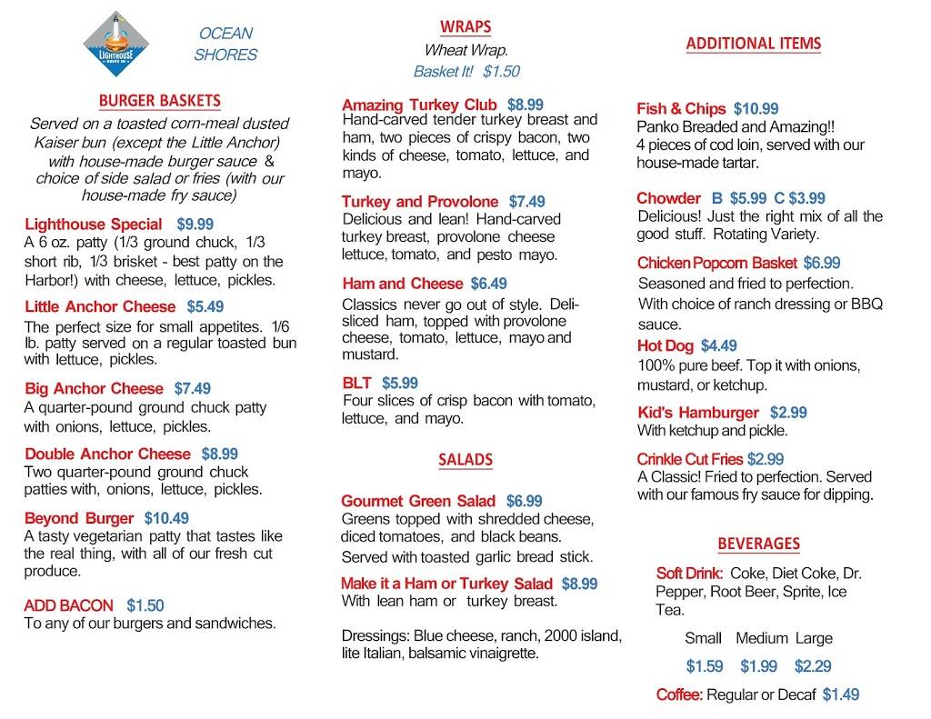 Lighthouse Drive-In Ocean Shores | restaurant | 850 Point Brown Ave NE, Ocean Shores, WA 98569, USA | 3609407999 OR +1 360-940-7999