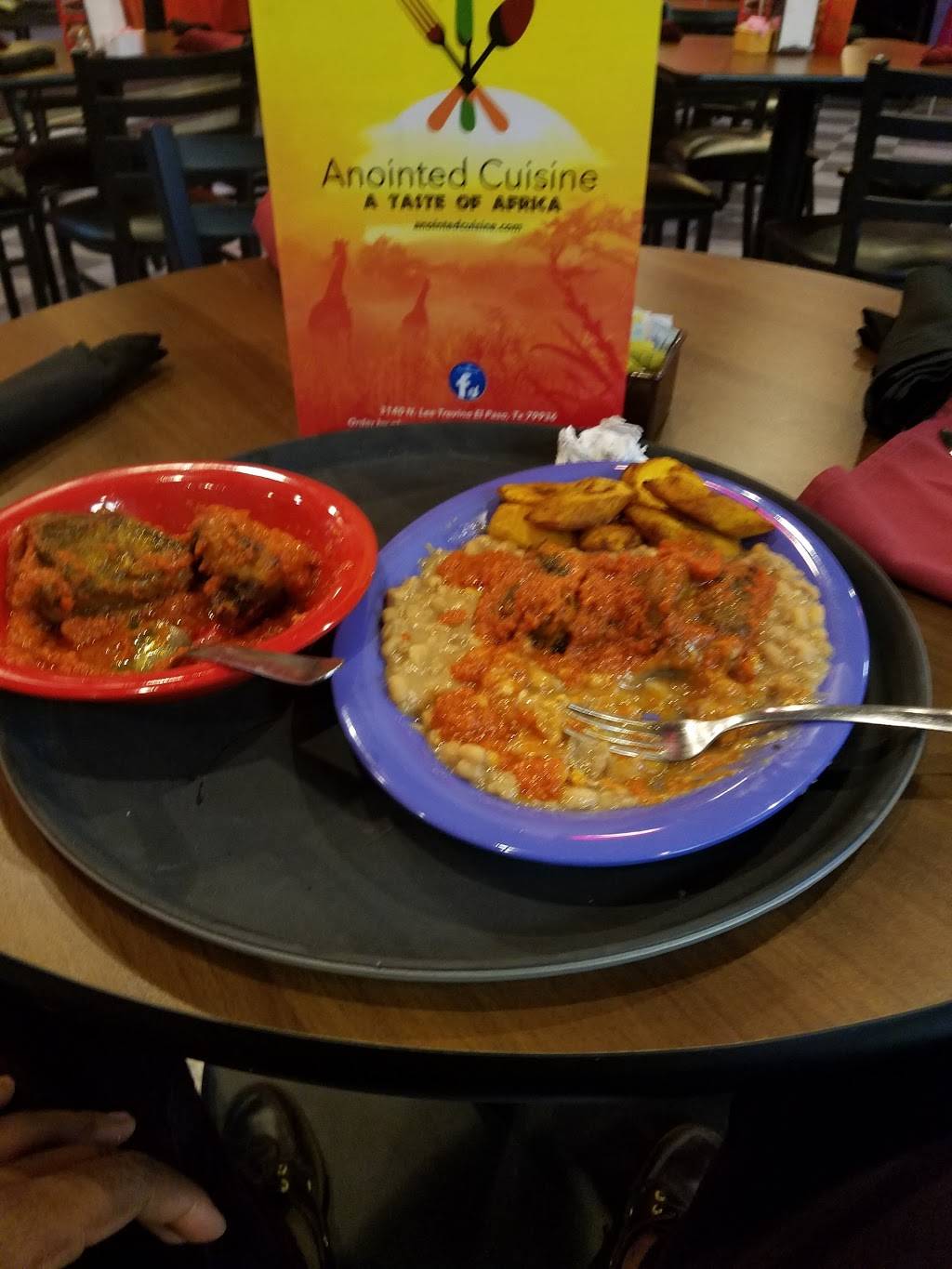 Anointed Cuisine A Taste Of Africa | restaurant | 3140 Lee Trevino Dr, El Paso, TX 79936, USA | 9153074834 OR +1 915-307-4834