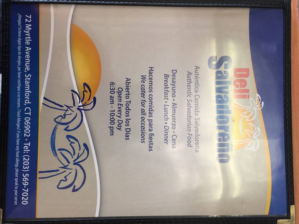 Deli Salvadoreño | restaurant | 72 Myrtle Ave, Stamford, CT 06902, USA | 2035697020 OR +1 203-569-7020