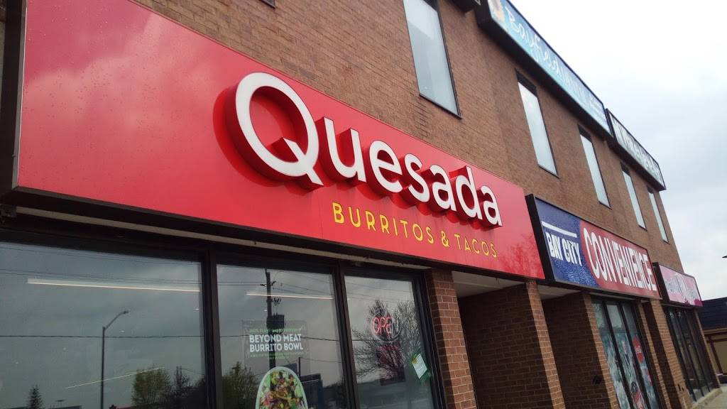 Quesada Burritos & Tacos | restaurant | 331 Bayfield St #3, Barrie, ON L4M 3C2, Canada | 7055038226 OR +1 705-503-8226