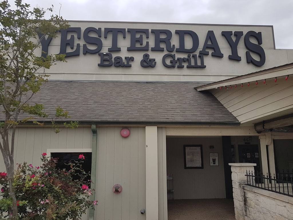Yesterdays Bar & Grill | restaurant | 4421 Texas Ave, Bryan, TX 77802, USA | 9798462625 OR +1 979-846-2625