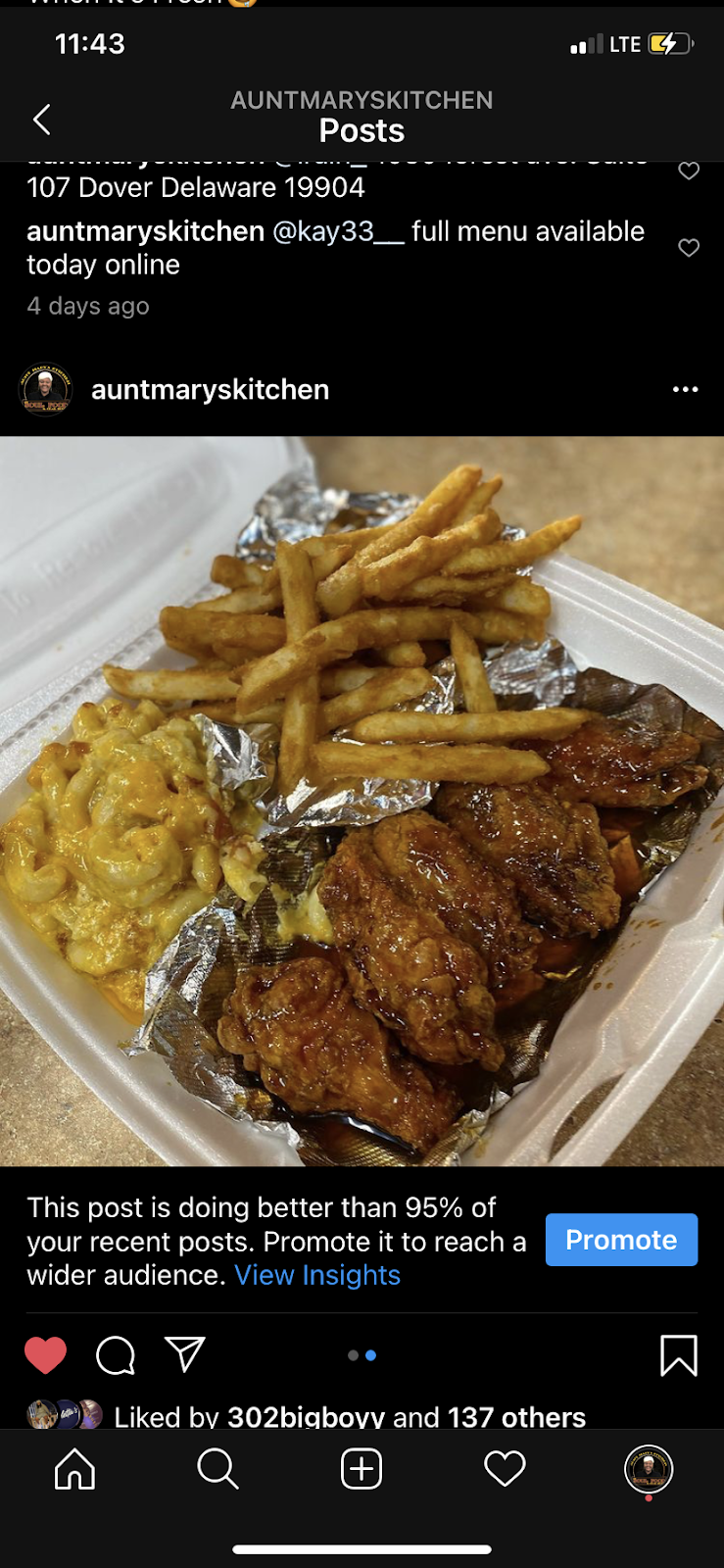 Aunt Marys Kitchen & Violettas Event Space | restaurant | 1030 Forrest Ave Unit 107, Dover, DE 19904, USA | 3024227685 OR +1 302-422-7685