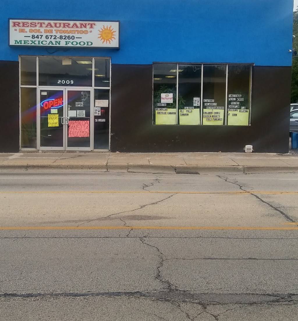El Sol De Tonatico Restaurant | restaurant | 2009 Washington St, Waukegan, IL 60085, USA | 8476728494 OR +1 847-672-8494