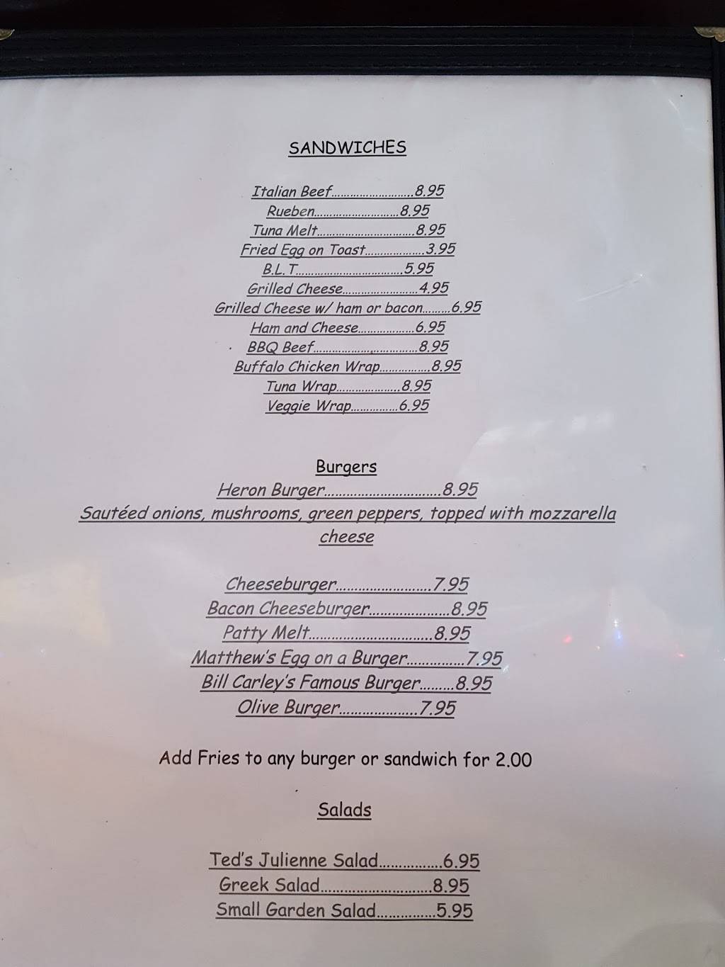 The Blue Heron Cafe & Lounge | restaurant | 405 W Northwest Hwy, Barrington, IL 60010, USA | 8473041994 OR +1 847-304-1994