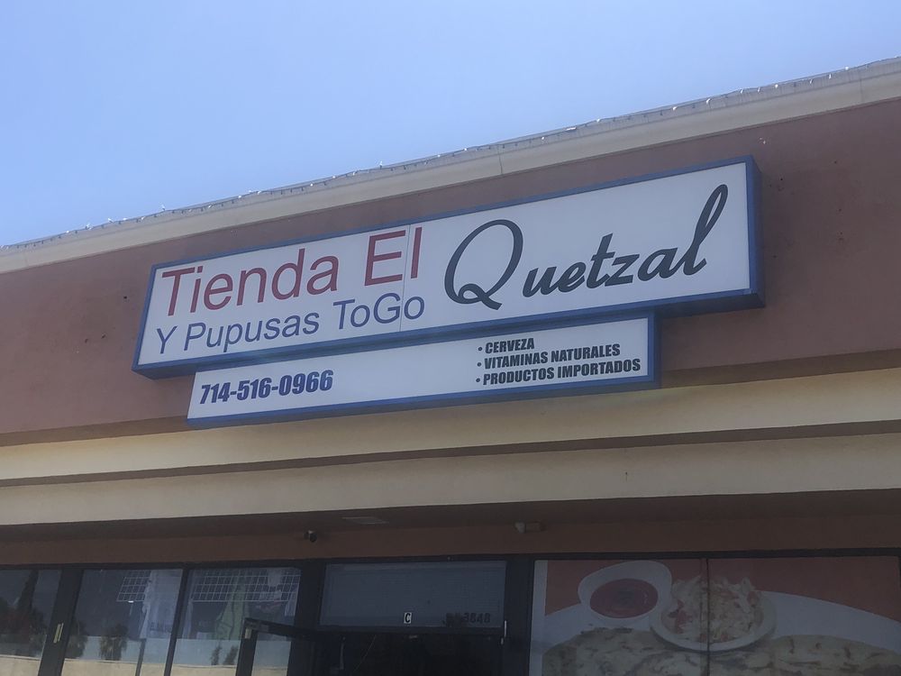 Tienda El Quetzal Y Pupusas ToGo | restaurant | 3848 E Chapman Ave, Orange, CA 92869, USA | 7143641114 OR +1 714-364-1114