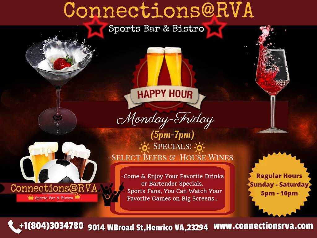 Connections@RVA | restaurant | 9014 W Broad St, Henrico, VA 23294, USA | 8043034780 OR +1 804-303-4780