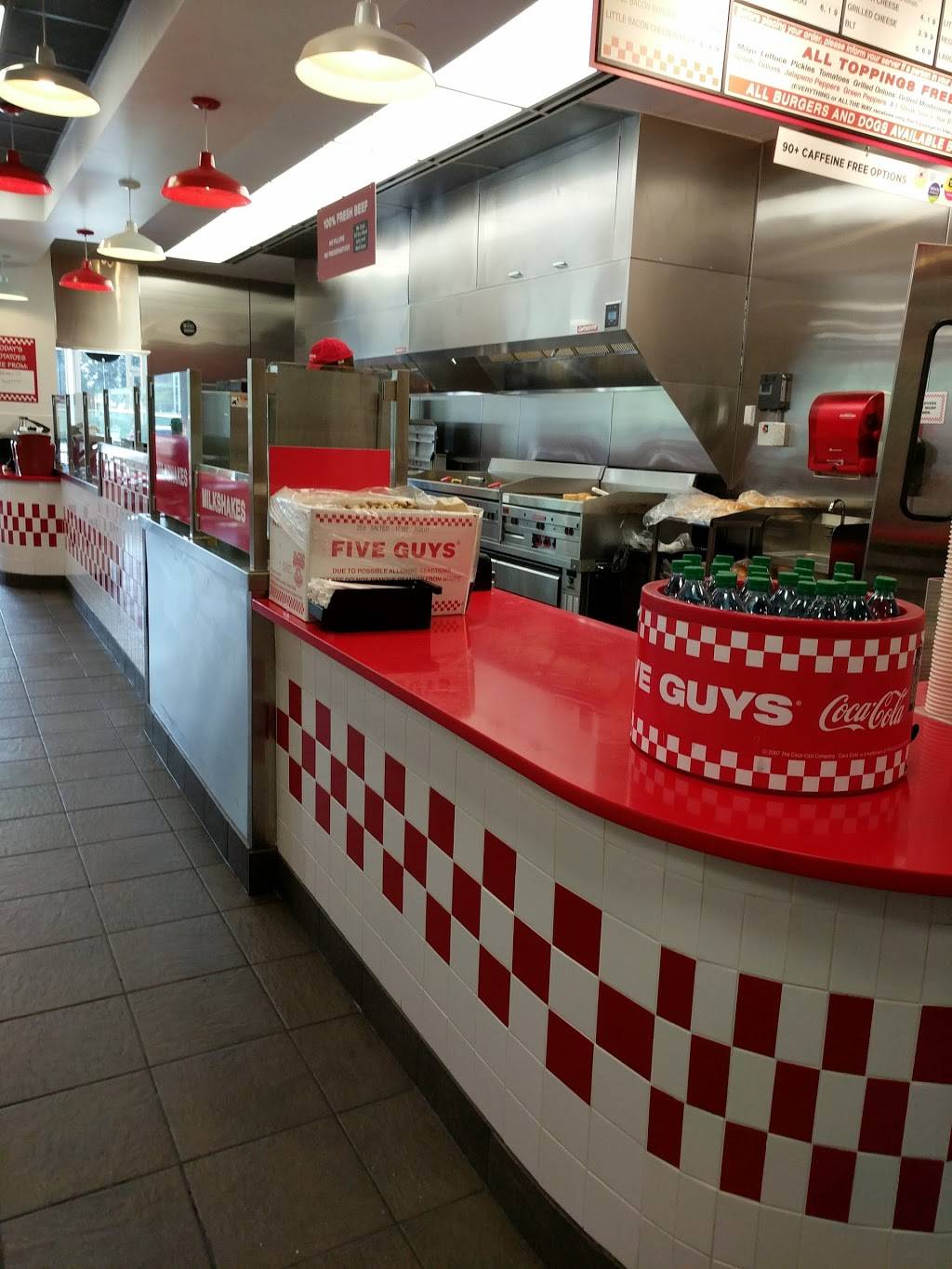 Five Guys | meal takeaway | 1250 Hancock St, Quincy, MA 02169, USA | 6174818635 OR +1 617-481-8635