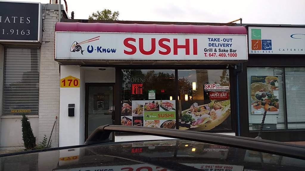 U-Know Sushi | restaurant | 170 The Queensway, Etobicoke, ON M8Y 1J3, Canada | 4169019311 OR +1 416-901-9311